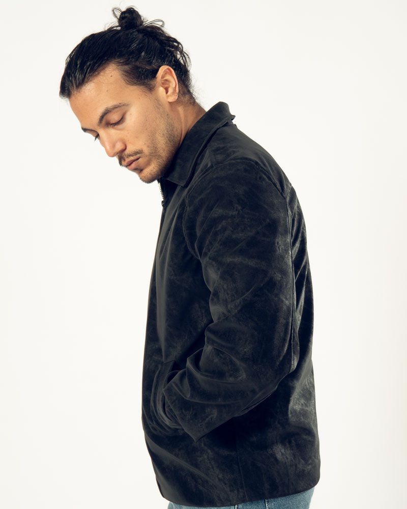 Suede Jacket Black — photo 7