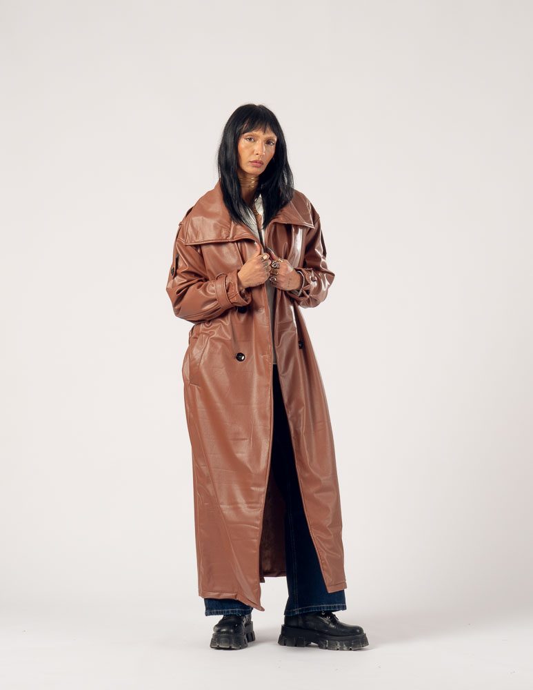 Highline Leather Coat Brown — photo 5