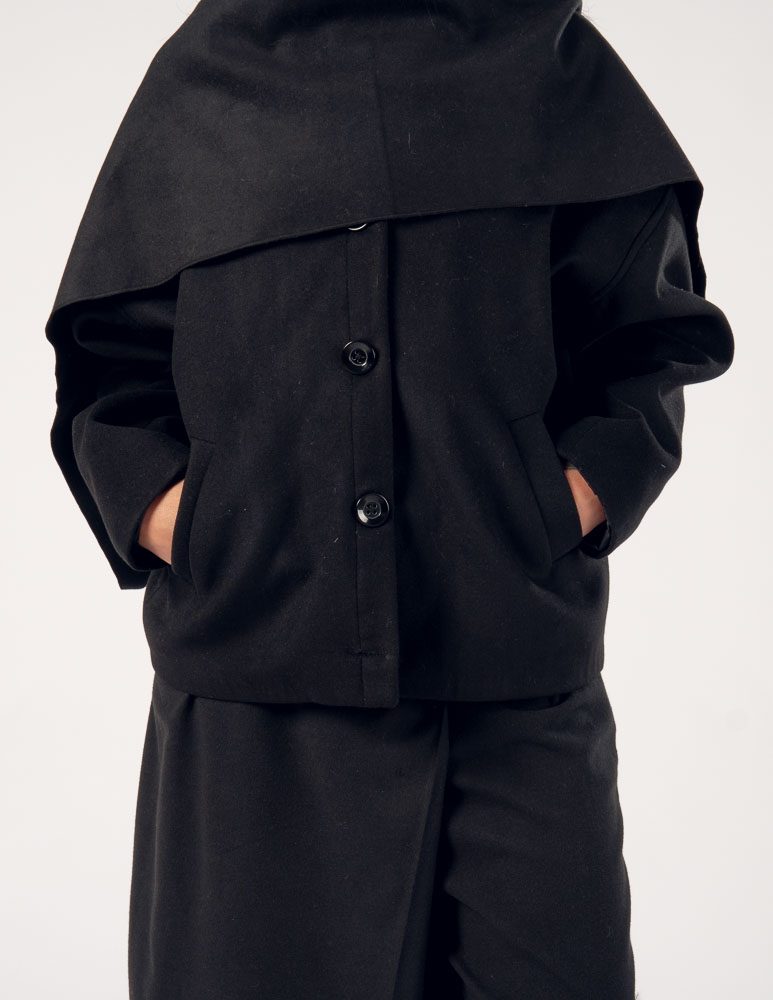 Ayo Cape Coat Black — photo 3