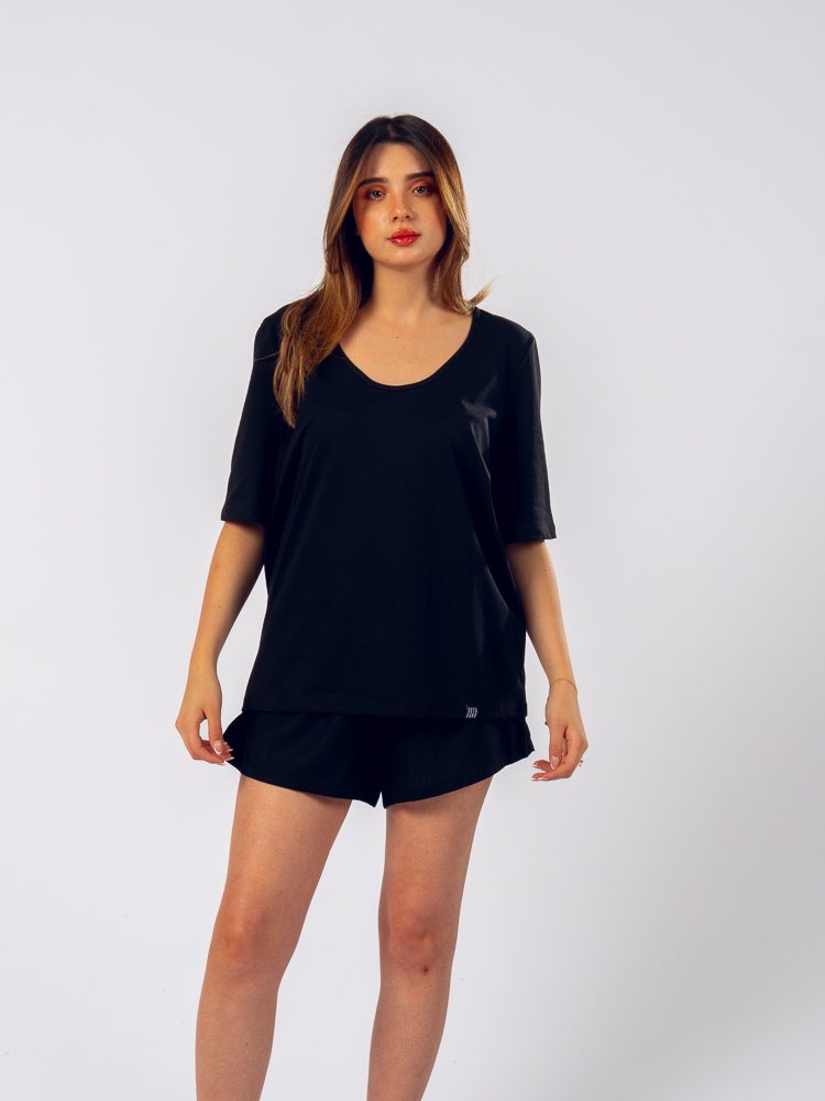 Oversized Top Black — photo 3