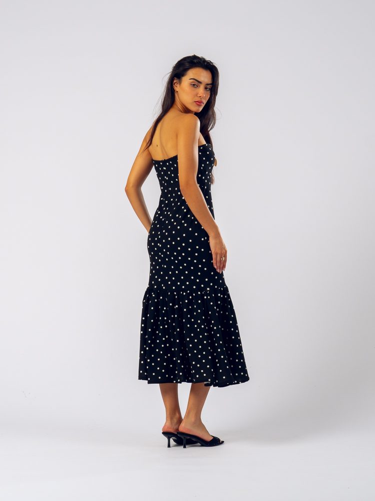 Capri Dress Polka Dots Black — photo 3