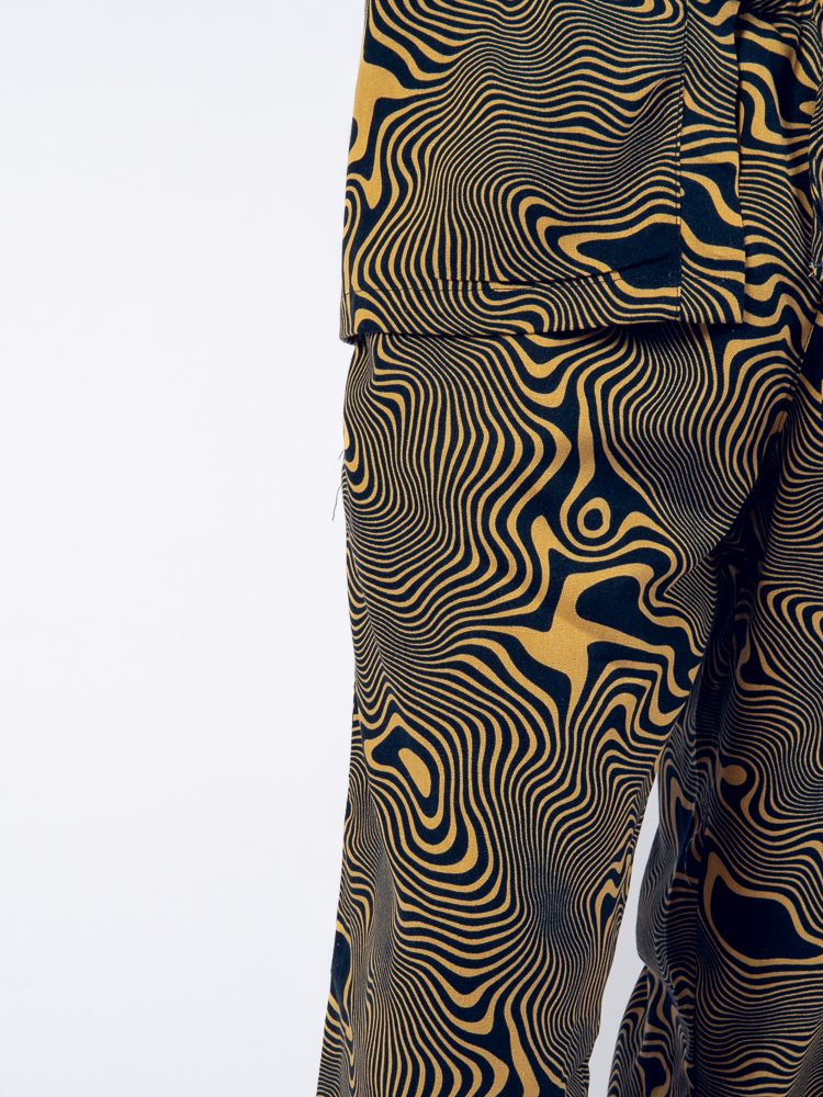 Psychedelic Linen Pants Blue — photo 2