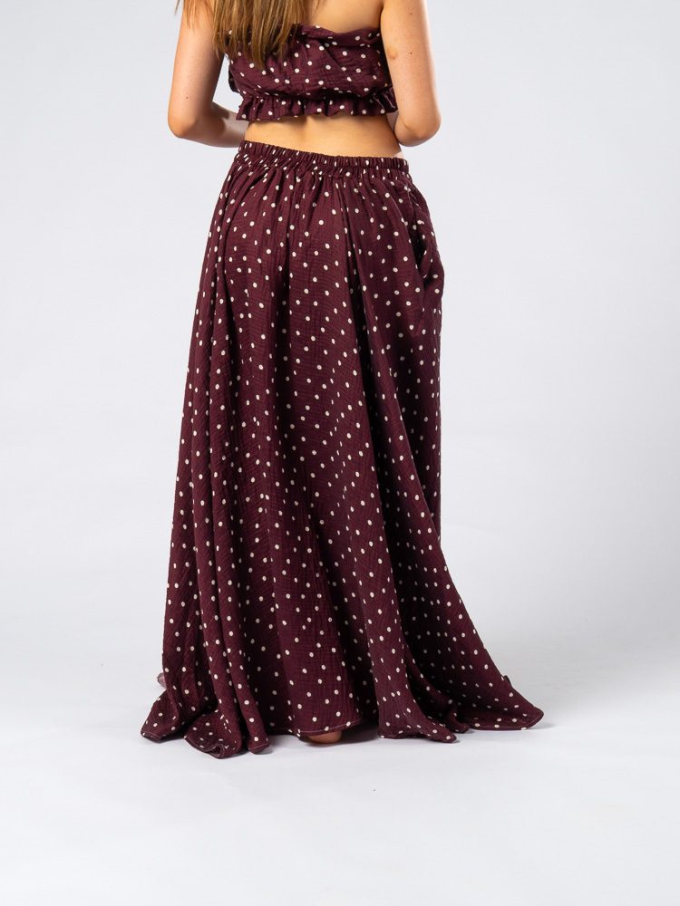 Palawan Skirt Polka Dots Purple — photo 2