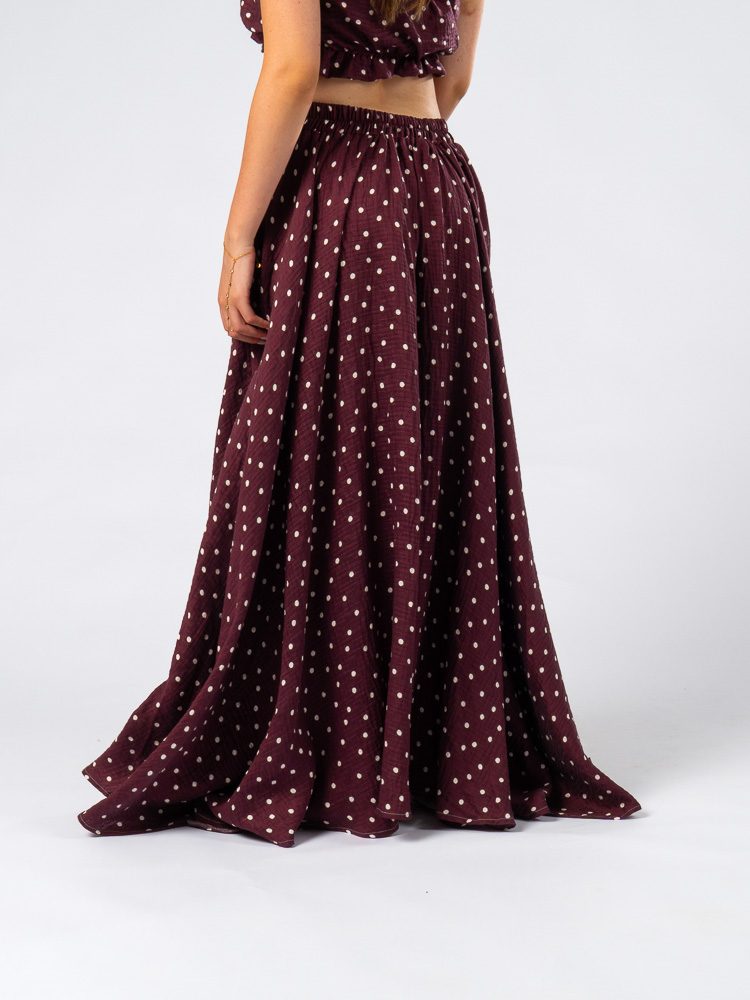 Palawan Skirt Polka Dots Purple — photo 3