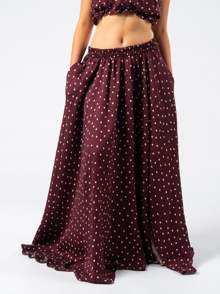 Palawan Skirt Polka Dots Purple — photo 4