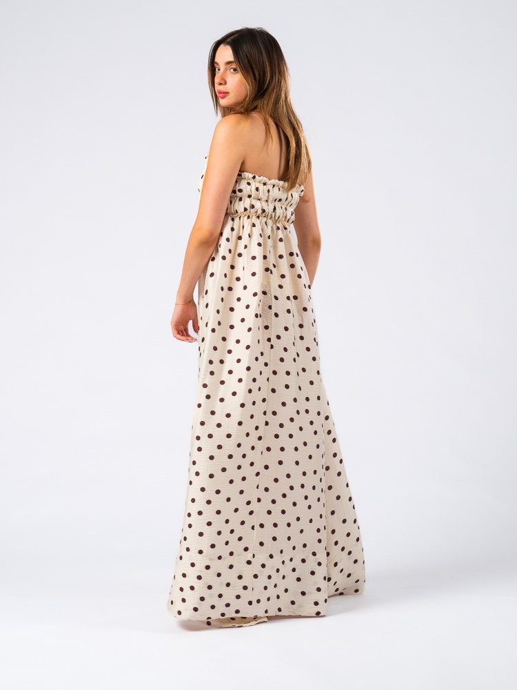 Java Dress Polka Dots White — photo 7
