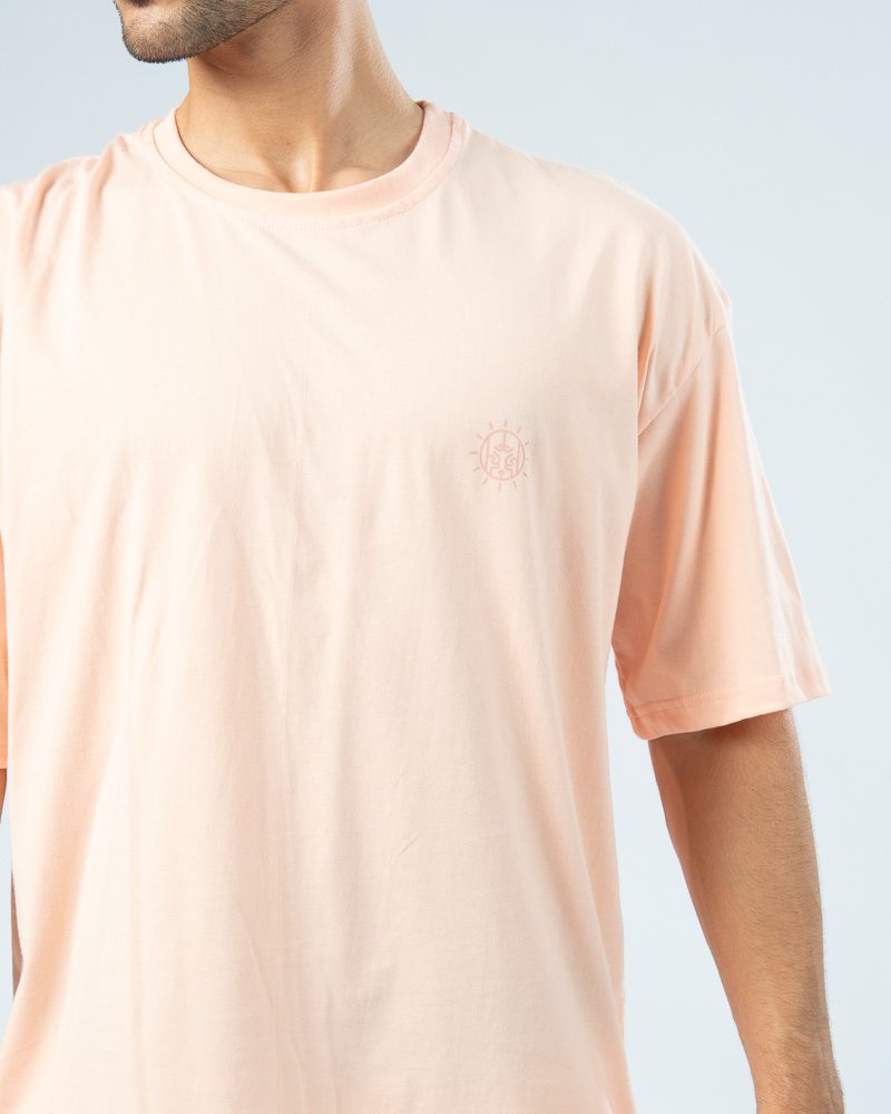 Ethnic Oversized T-Shirt Salmon — photo 2