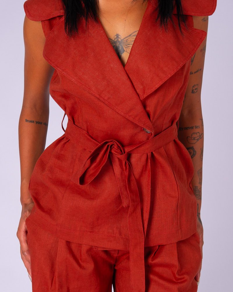 Fall Vest Camel — photo 2