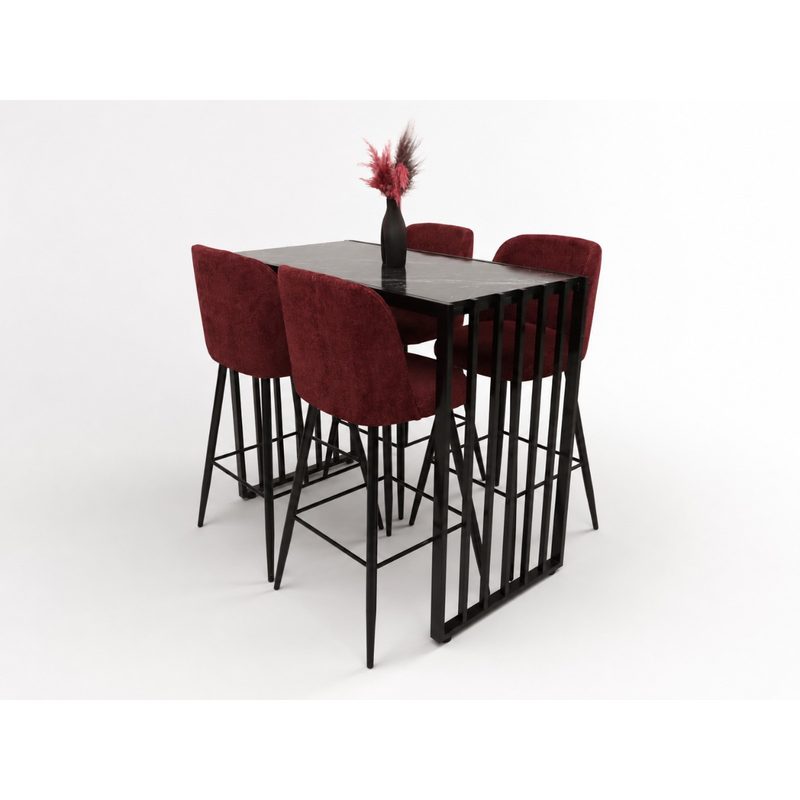 Table Haute ALEXANDRA Rouge ( Emarty) — photo 4