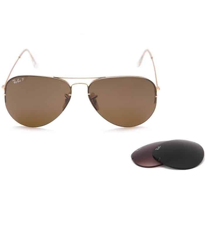 Lunette de Soleil Ray-Ban Flip Out RB3460 cadre doré — photo 3