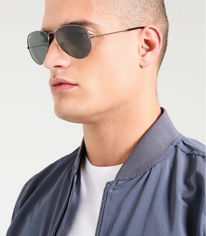 Lunette de Soleil Ray Ban Aviator Large Métal RB3025 W0879 Gris — photo 3