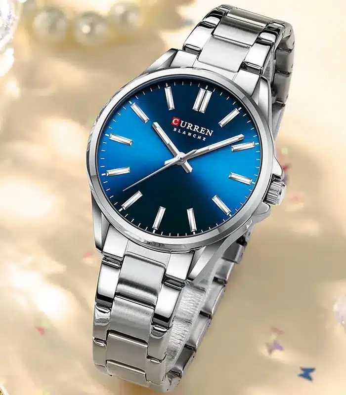 Montre Femme Curren Analog C9090L Fond Bleu — photo 2