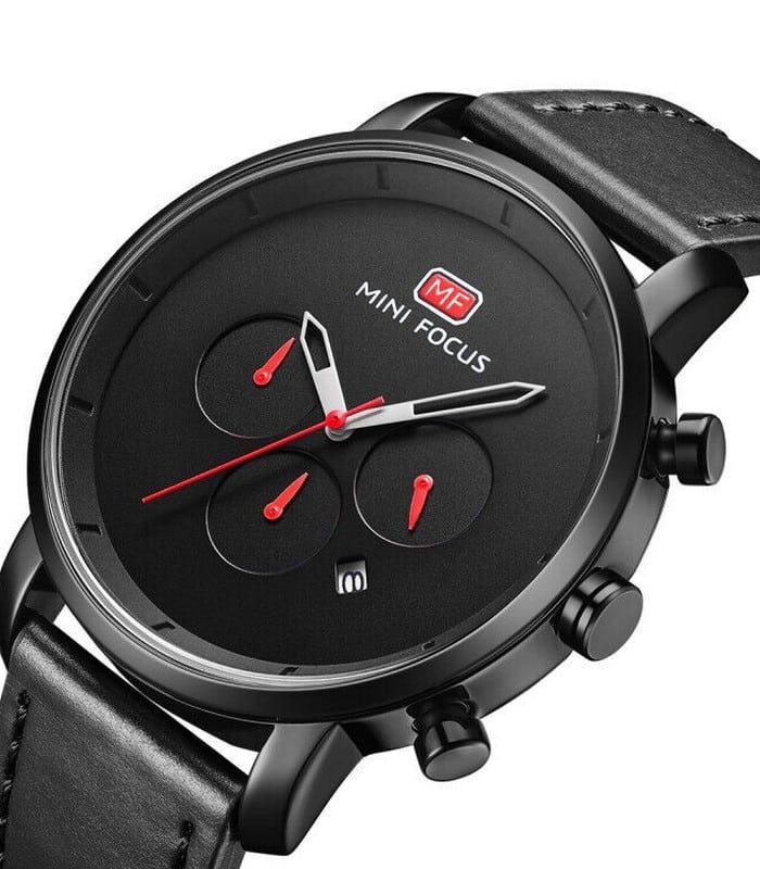 Montre Homme Mini Focus Leather Strap MF0102G Noir — photo 2