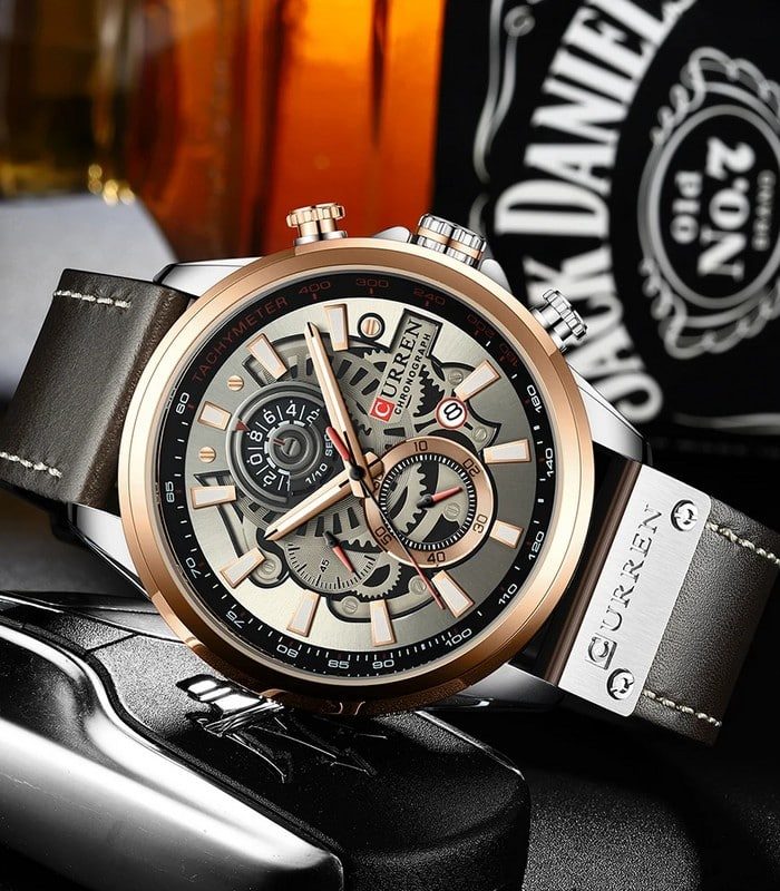 Montre Homme Curren Chronograph 8380 Gris — photo 2