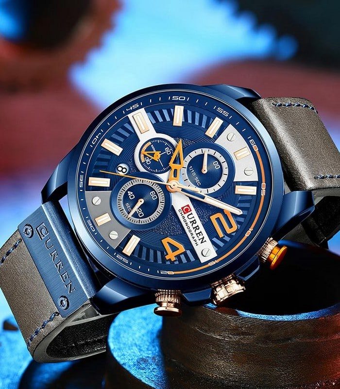 Montre Homme Curren Chronograph 8393 Gris — photo 3