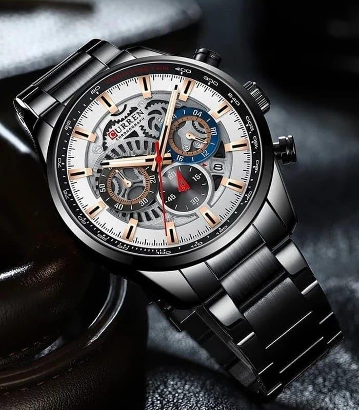 Montre Homme Curren Chronographe 8391 Noir — photo 3