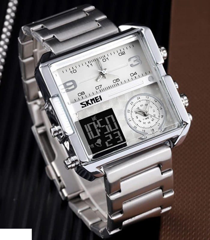 Montre Homme Skmei 1584 Fond Blanc — photo 3