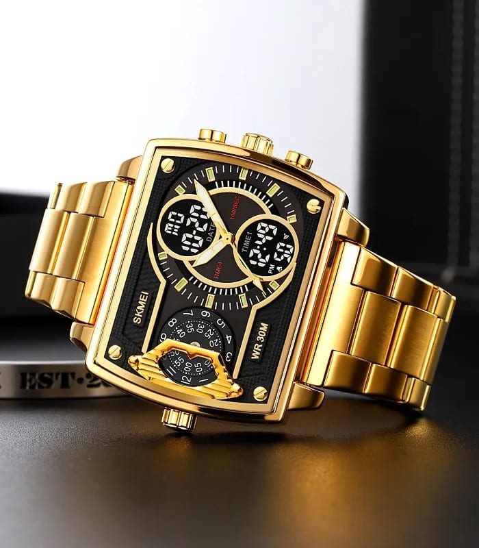 Montre Homme Skmei 2229 Doré — photo 3