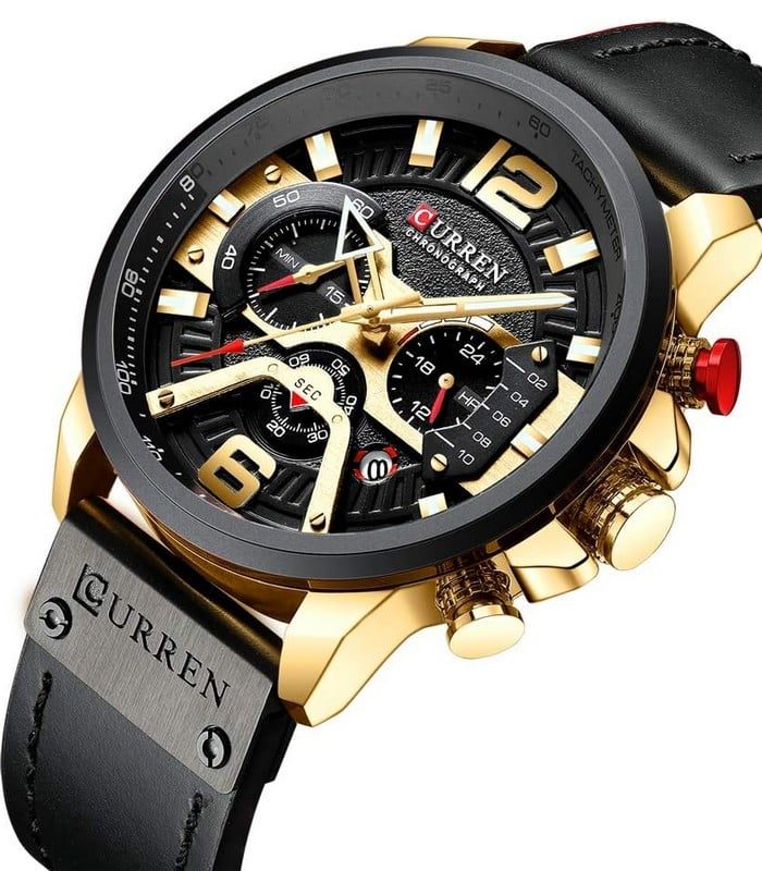 Montre Homme Curren Chronographe 8329 Noir — photo 2