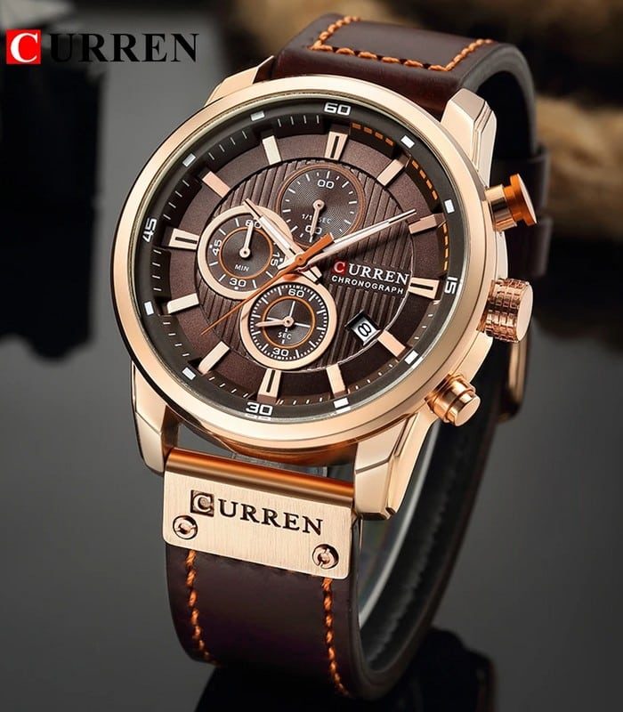 Montre Homme Curren 8291 Marron — photo 3