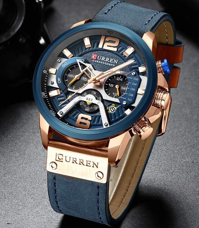 Montre Homme Curren Chronographe 8329 Bleu — photo 3