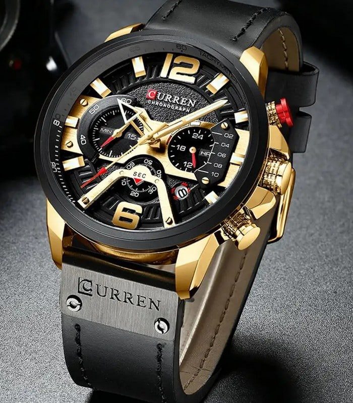 Montre Homme Curren Chronographe 8329 Noir — photo 3
