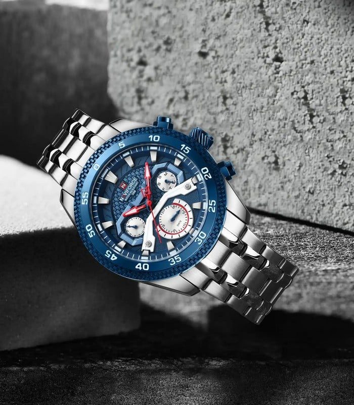 Montre Homme Naviforce NF9222 Fond Bleu — photo 3