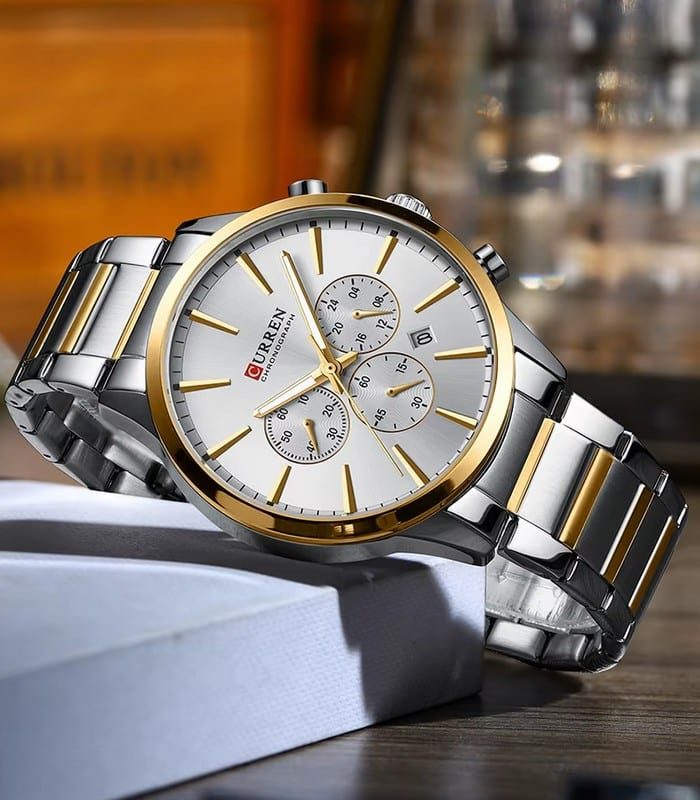 Montre Homme Curren 8435 Doré — photo 3