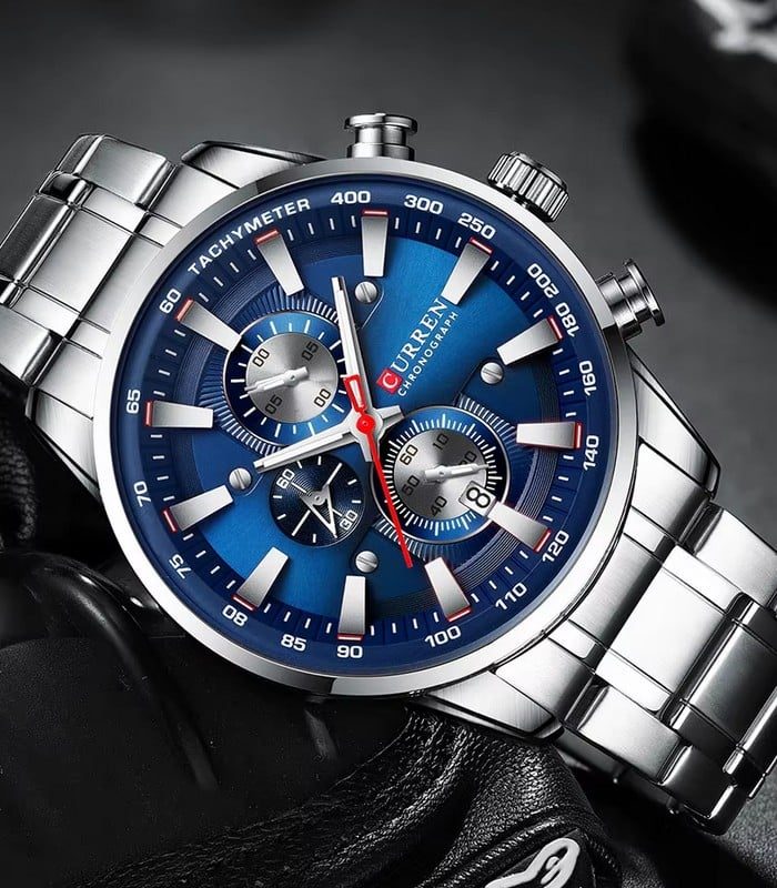 Montre Homme Curren 8351 Fond Bleu — photo 3