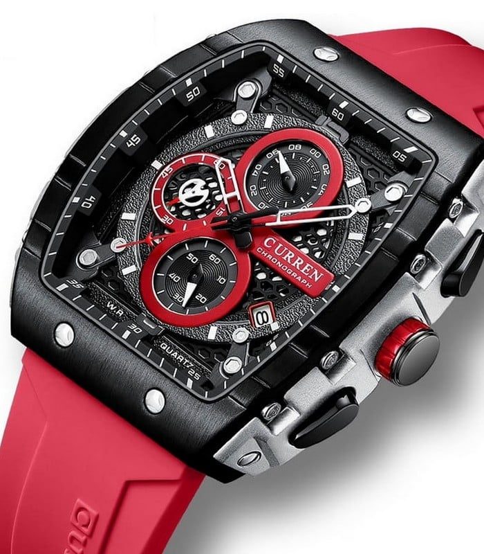 Montre Homme Curren 8442 Rouge — photo 2