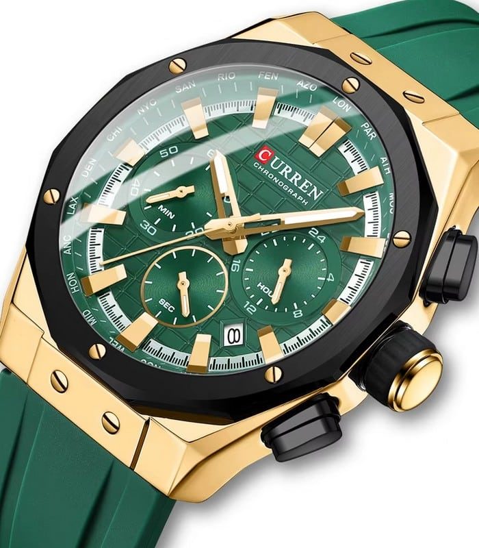 Montre Homme Curren 8464 Vert — photo 2
