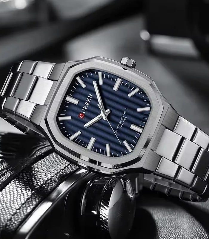 Montre Homme Curren 8458 Fond Bleu — photo 3