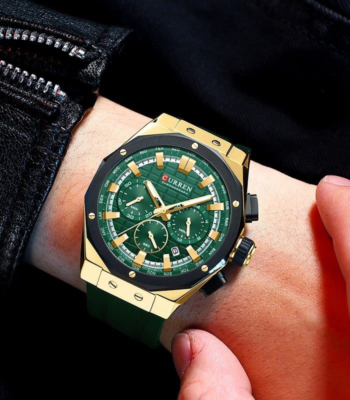 Montre Homme Curren 8464 Vert — photo 3