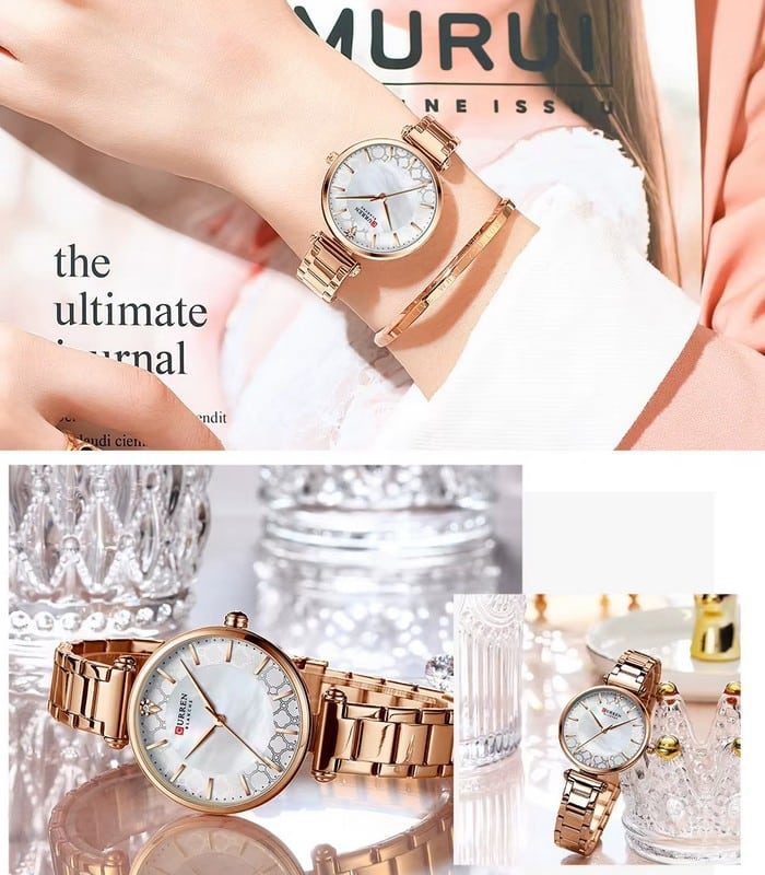 Montre Femme Curren 9072 Rosé — photo 3