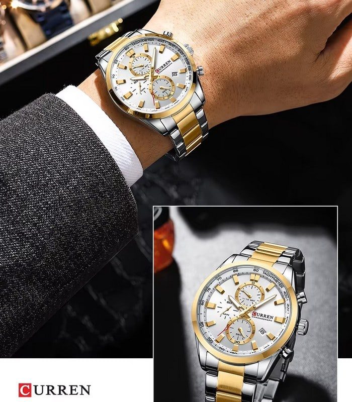 Montre Homme Curren 8445 Fond Blanc — photo 3