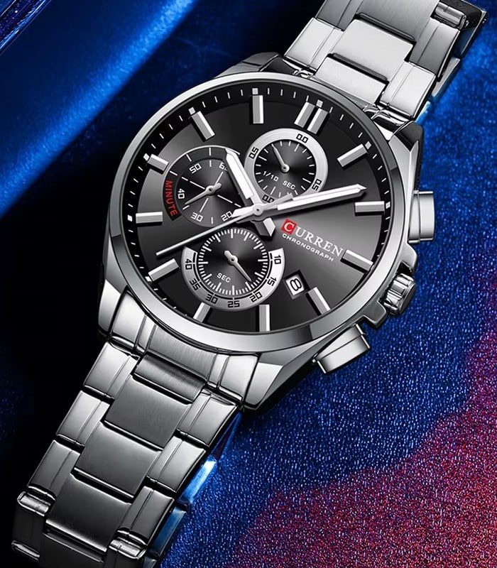 Montre Homme Curren 8475 Argent — photo 3