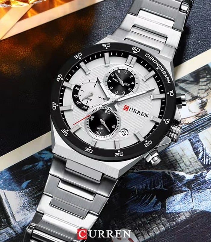 Montre Homme Curren 8481 Argent — photo 3