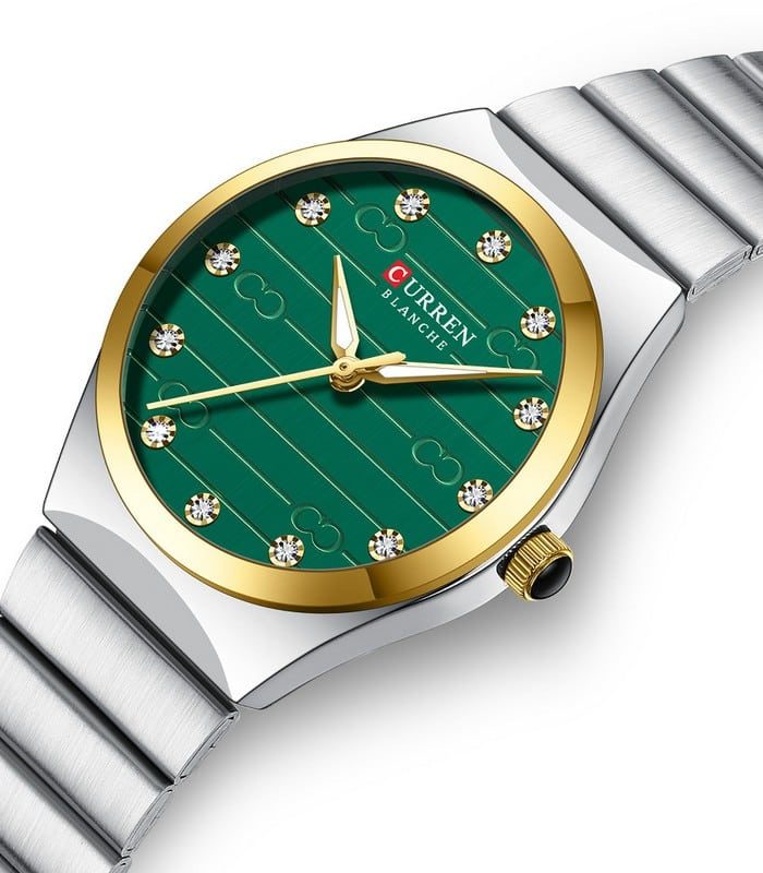 Montre Femme Curren 9110 Fond Vert — photo 3