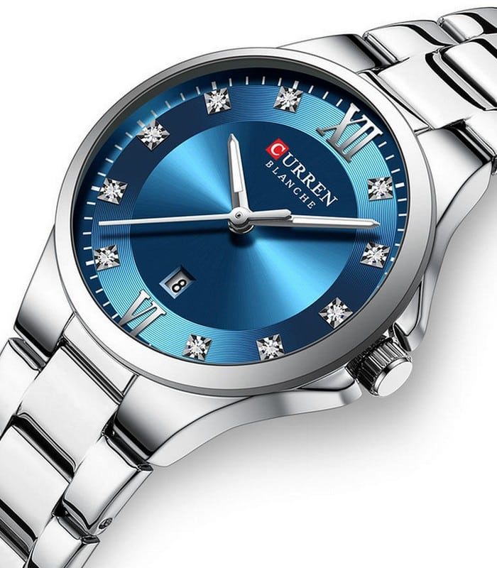 Montre Femme Curren 9107 Fond Bleu — photo 2