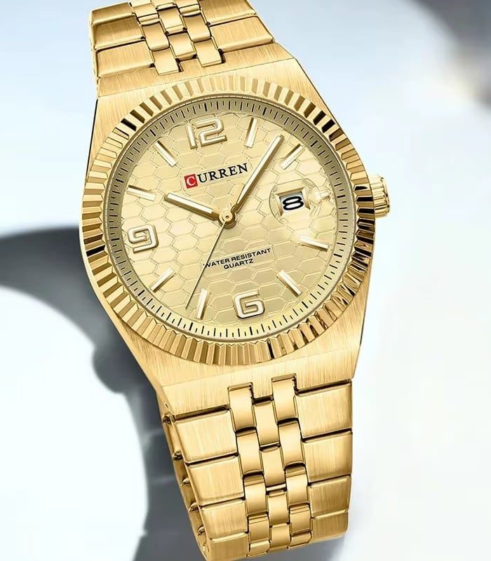 Montre Homme Curren 8498 Doré — photo 3