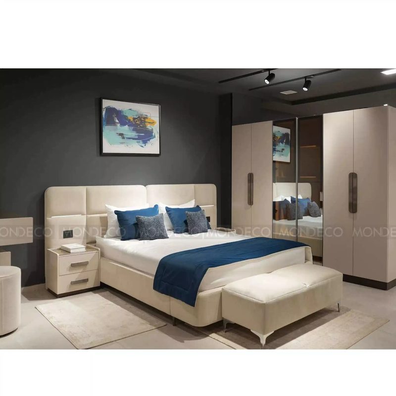 Pack Meubles Maison Tunisie Crystal – Chambre Ivorie + Salon Méora U + Table Blanco — photo 3