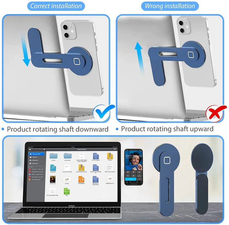 Support pliable de smartphone pour écran PC — photo 2