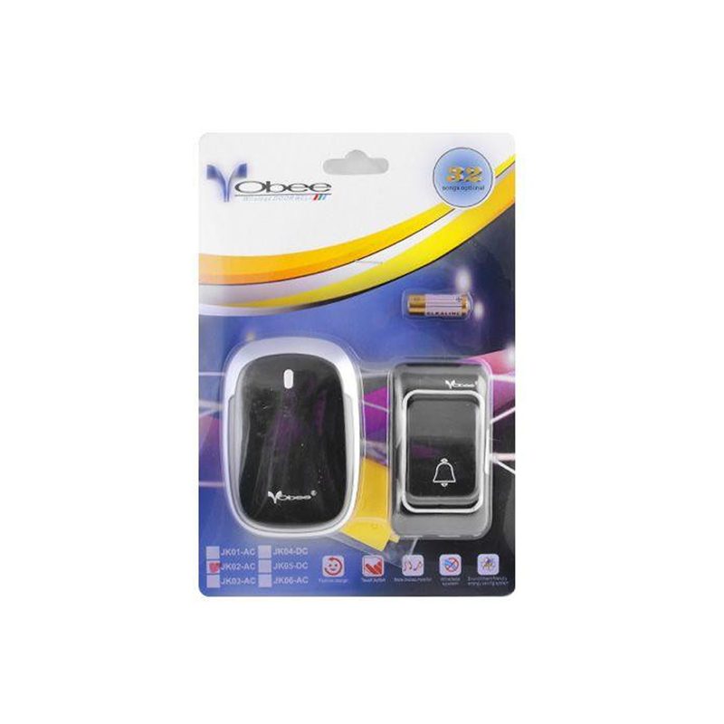 Wireless Door Bell - 32 songs - VOBEE JK02-AC Black — photo 2