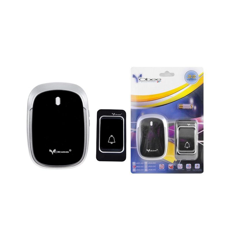 Wireless Door Bell - 32 songs - VOBEE JK02-AC Black — photo 3