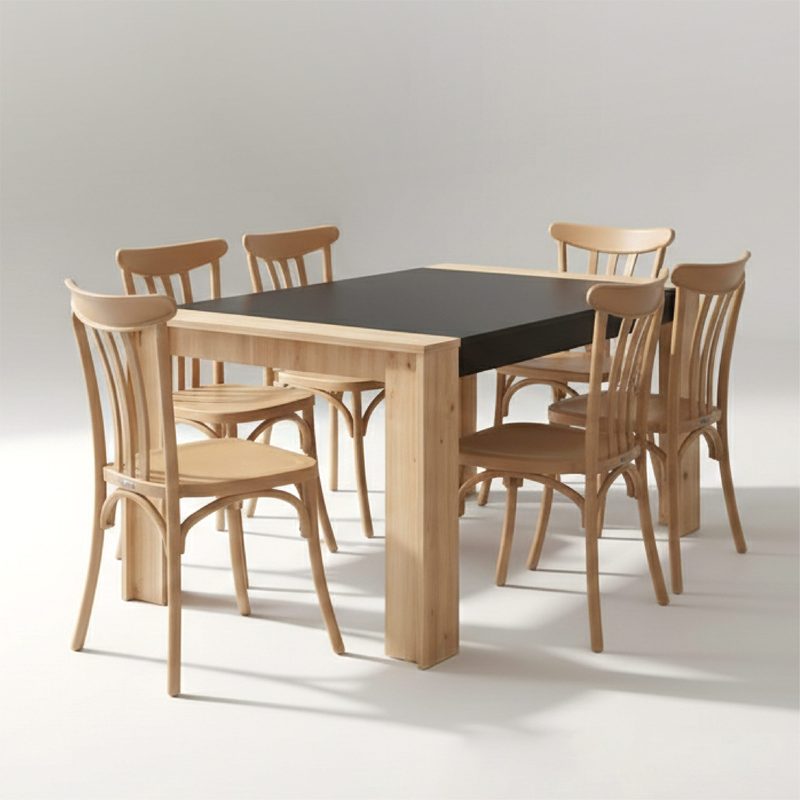 PACK TABLE CORAL+ CHAISES PARIS — photo 2