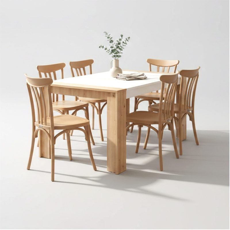 PACK TABLE CORAL+ CHAISES PARIS — photo 4