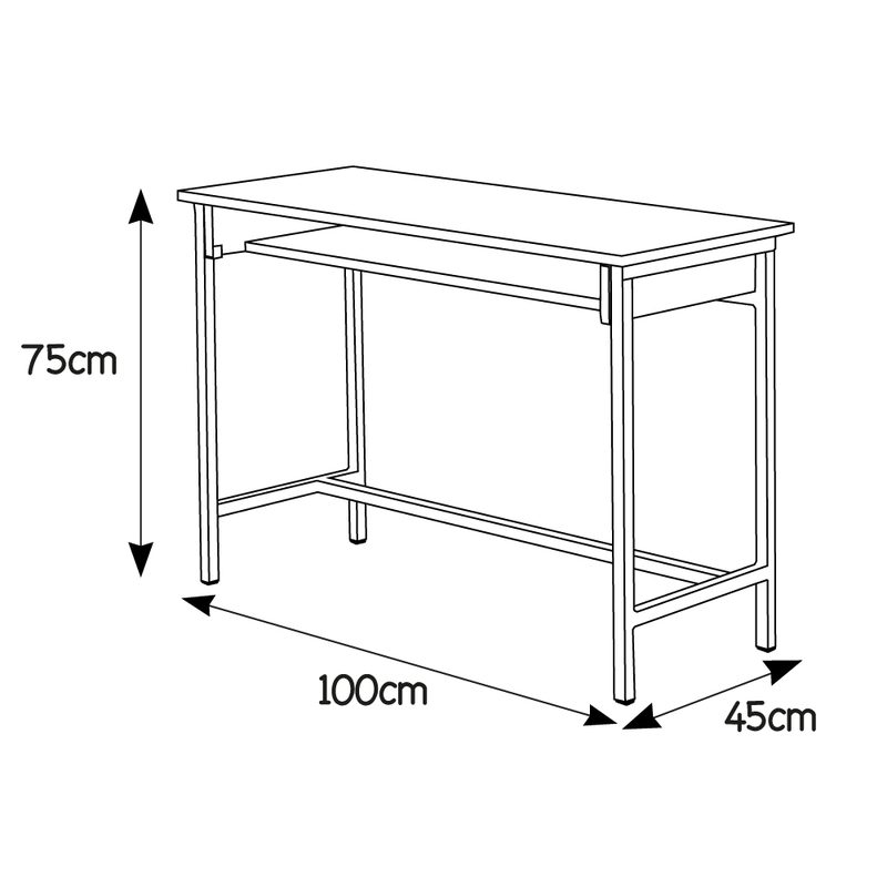 TABLE ECOLIER BIPLACE AVEC ETAGERE EN BOIS — photo 2