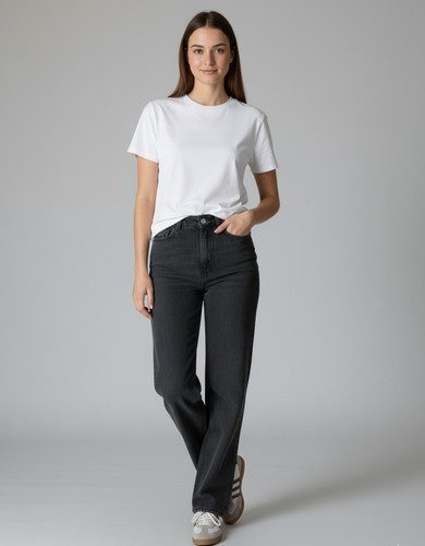 Pantalon Jean Gris Foncé — photo 2