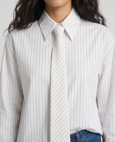 Chemise cravate Blanche — photo 2