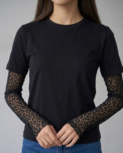 Pull Dentelle Noir — photo 2